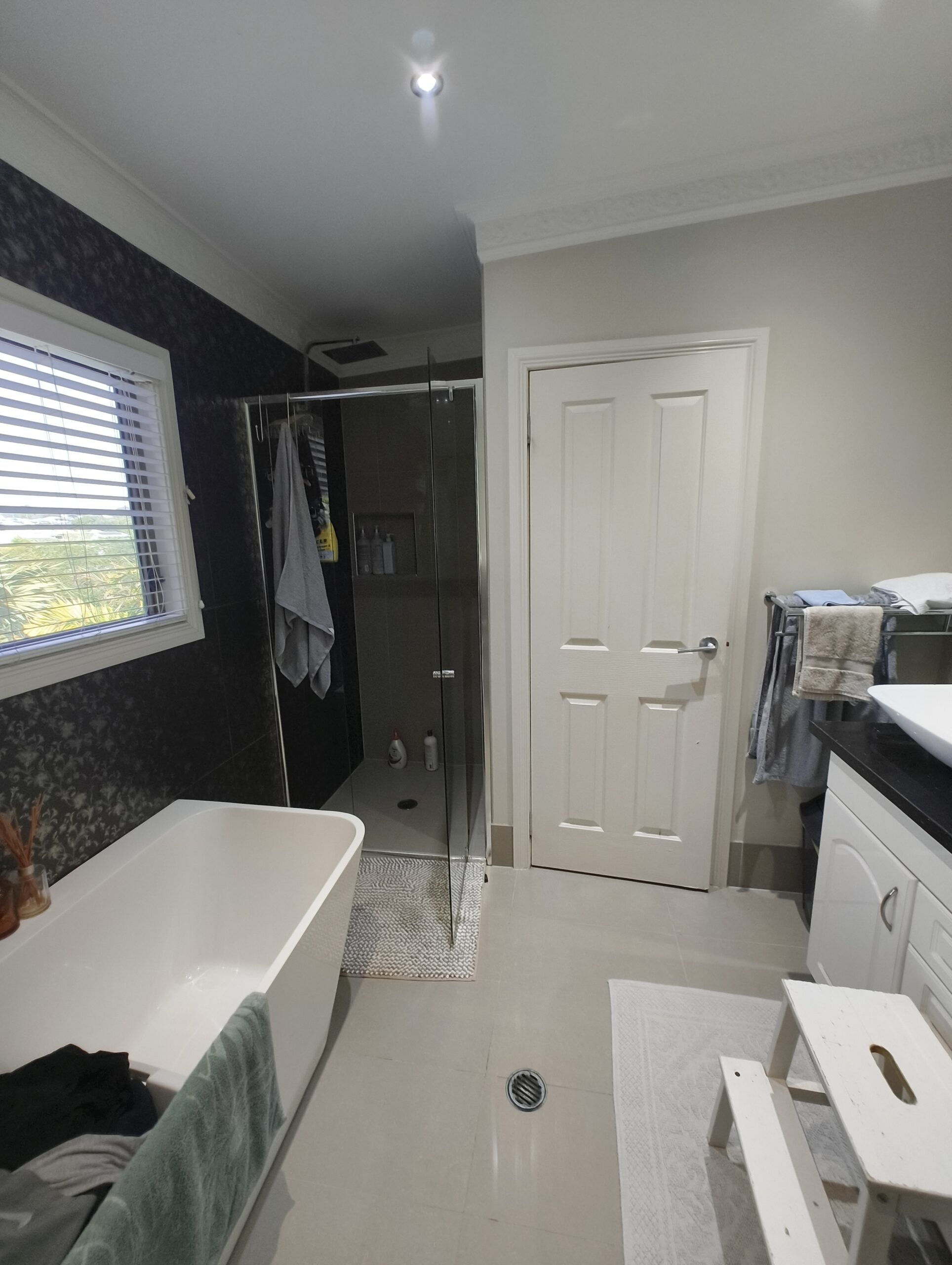 Camp Hill bathroom before - separate toilet